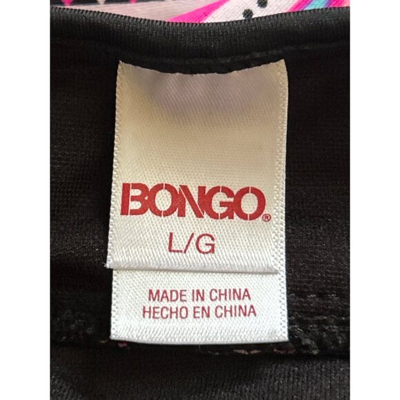 Bongo Pink & Black Aztec Print One-Piece Swimsuit With Side Cutouts & Halter Tie - Picture 3 of 10